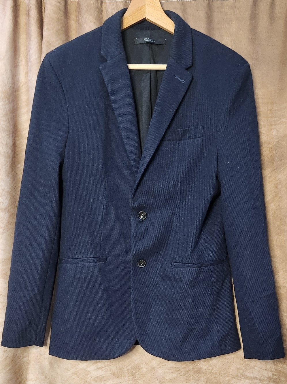 ZARA Daily Outfit Blazer – Men’s Medium – Navy – Stretch Tailored Jacket